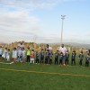 Exhibición de los biberones del Vilalonga y el Sport 2017 para inaugurar el campo de fútbol de O Revel