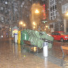 Efectos del temporal Dirk en Nochebuena en Pontevedra