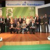 Foto de familia de los premiados en los VIII premios Galicia de Xornalismo Deportivo