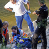Rescate a un pescador no río Lérez