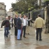 A delegación chegada desde Aveiro, nos arredores da Basílica de Santa María