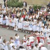 Procesión de San Miguel en Marín e tradicional Danza das Espadas