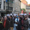 Marea ciudadana contra los recortes que recorrió Pontevedra el 23-F