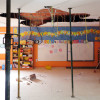 Aula de infantil del CEIP Isadora Riestra en la que cayó el falso techo