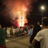 Lanzamiento de fuegos artificiales en el primer día de las Festas da Peregrina 2024