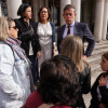 Reunión de Gómez Besteiro coas familias do Villa de Pitanxo na Subdelegación do Goberno 