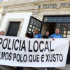 Protesta de la Policía Local en el pleno de septiembre