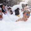 Fiesta de la espuma en A Pedreira por la vuelta al cole