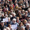 Manifestación en Pontevedra en defensa do sistema de pensións