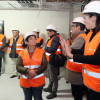 Las asociaciones visitan con Alfonso Rueda la obra del edificio de la Xunta en Benito Corbal