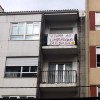 Pancartas instaladas en balcóns e fiestras de Pontevedra