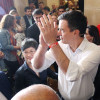 Pedro Sánchez en Pontevedra durante a campaña electoral do 26-J