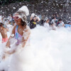 Fiesta de la espuma en A Pedreira por la vuelta al cole