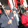 Concentración para reclamar o indulto dos sindicalistas Serafín Rodríguez e Carlos Rivas