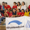 Partido entre Waterpolo Pontevedra y CNC Alcorcón en la Escuela Naval de Marín