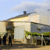 Incendio en un cobertizo en Marcón
