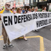 Manifestación del 1º de mayo de CCOO para pedir creación de empleo digno en la comarca