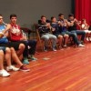 O trompetista Rubén Simeó ofrece unha masterclass aos mozos da Banda de Música de Salcedo