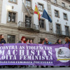 Concentración contra la sentencia del Tribunal de Navarra en el caso de 'La Manada'