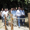 Dirigentes del PPdeG que acompañaron a Mariano Rajoy durante su paseo por Ponte Arnelas