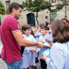 Visita de xogadores do Pontevedra aos colexios San José e Barcelos