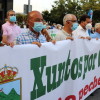 Manifestación contra o peche da sucursal de Abanca en Campo Lameiro
