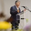 Miguel Anxo Fernández Lores, alcalde de Pontevedra, na inauguración da sede do Colexio Oficilal de Veterinarios de Pontevedra
