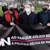 Concentración da plataforma 'Así Eólicos Non' ante a sede da Xunta en Pontevedra