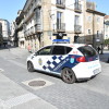 Controles de la Brilat y de la Policía Nacional en el centro de Pontevedra 