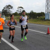 Participantes de la II edición del medio maratón Maralba, entre O Grove y Sanxenxo