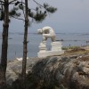 Esculturas mariñeiras en Punta Moreiras