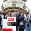 Mitin del PSdeG-PSOE al aire libre en la plaza de A Peregrina