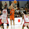 Partido entre Valencia Basket y As Mónaco del IX Torneo EncestaRías en el Pabellón Municipal 