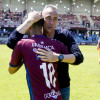 Ángel Rodríguez, en el partido de liga entre Pontevedra y Salamanca CF UDS en Pasarón