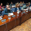 Pleno de la corporación municipal de Pontevedra en el Teatro Principal