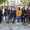 Concentración contra as violencias machistas en Marín durante o 25-N