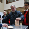 Guillermo Meijón votando nas eleccións do 10N