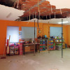 Aula de infantil del CEIP Isadora Riestra en la que cayó el falso techo