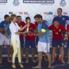 Tercera jornada de la Liga Europea de fútbol playa en Sanxenxo