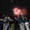 Lanzamento de fogos artificais no primeiro día das Festas da Peregrina 2022