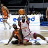 Partido entre Valencia Basket ey As Mónaco do IX Torneo EncestaRías no Pavillón Municipal 