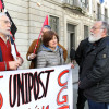 Concentración de la CGT por el cierre de Unipost en Pontevedra