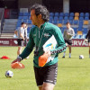 Luisito, en un entrenamiento del Pontevedra CF en Pasarón