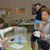 Pontevedreses votando nas eleccións municipais do 24M