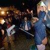 Acto de pegada de carteis para as eleccións municipais de Pontevedra