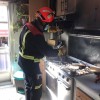 Incendio na cociña dunha vivenda da avenida da Barca