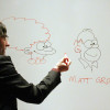 Da Silva explica o estilo seguido por Matt Groening, creador de Os Simpson