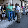 Procesión de Santiaguiño de O Burgo para recoger uvas y maíz