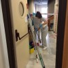 Zona de Psiquiatría do Hospital Provincial logo das tarefas de limpeza