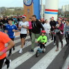 Participantes na saída e percorrido da San Silvestre 2023